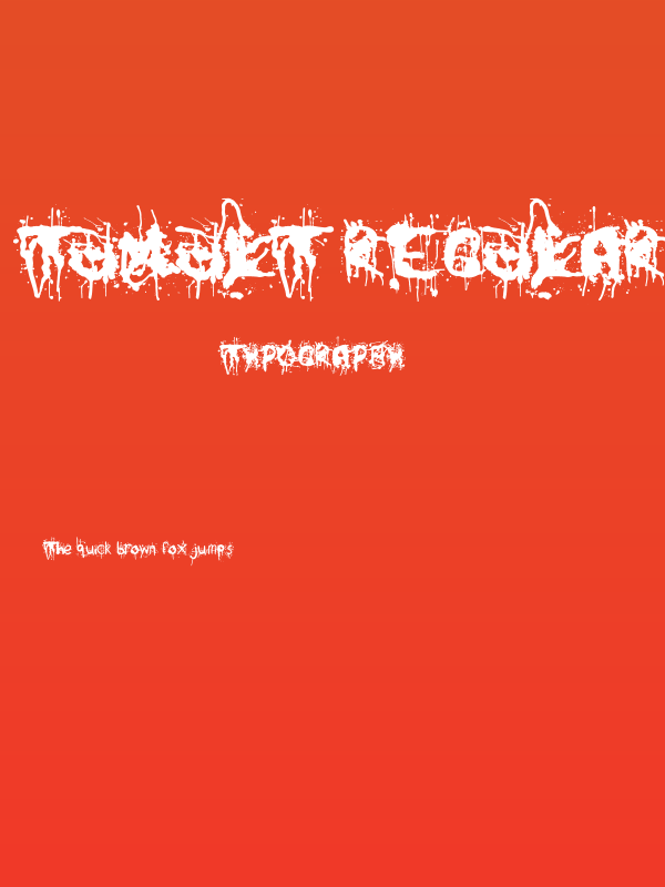 Tumult Regular Poster