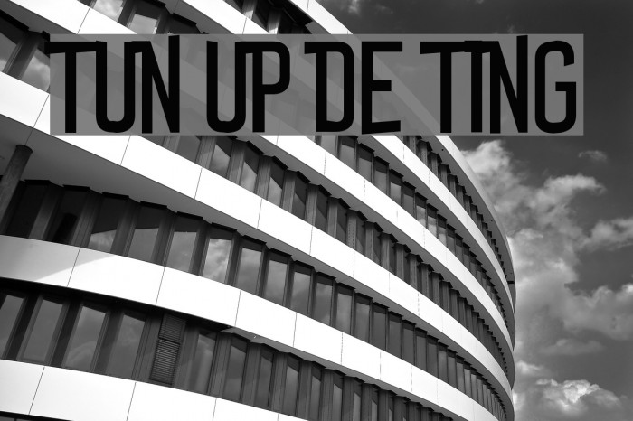 Tun Up De Ting Font examples