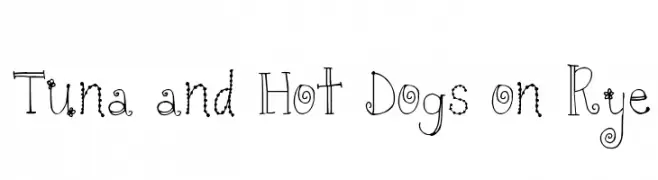 Tuna and Hot Dogs on Rye  Fuentes Gratis Descargar