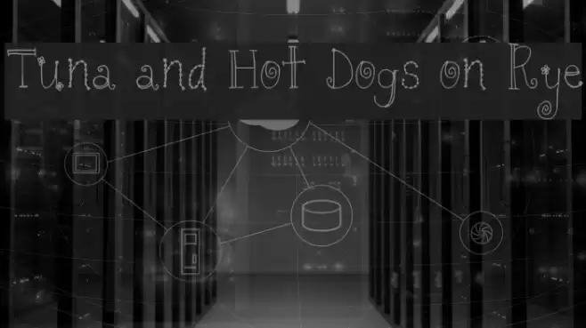 Tuna and Hot Dogs on Rye Font examples