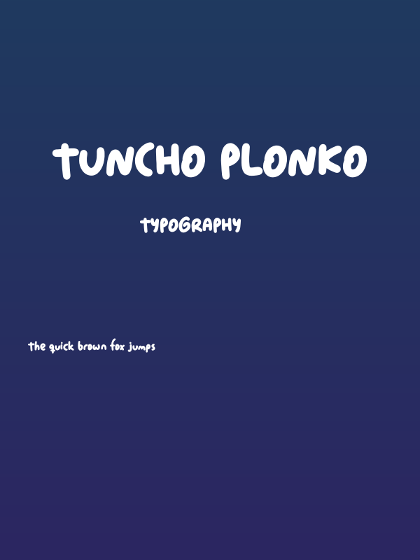 Tuncho Plonko Poster