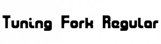 Tuning Fork Regular  Frei Schriftart Herunterladen