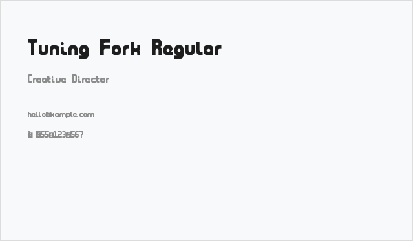 Tuning Fork Regular Business Card