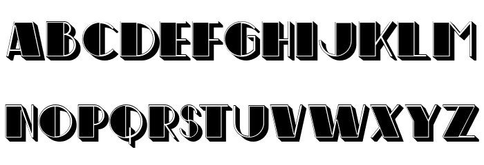 Tunisia Filled Regular Font OTHER CHARS