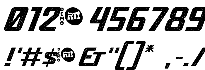 Tunning Oxide Bold Font OTHER CHARS