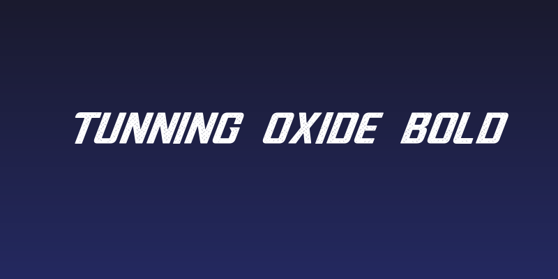 Tunning Oxide Bold Social Header
