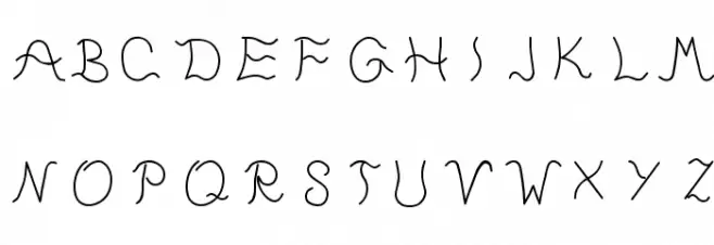 Tunntungis Schriftart Groß