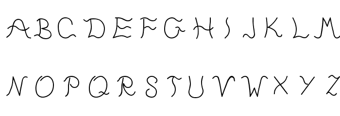 Tunntungis Font LOWERCASE