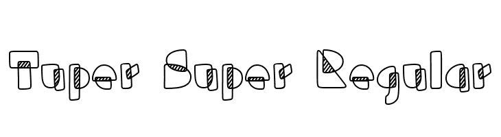Tuper Super Regular  baixar fontes gratis