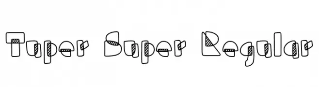 Tuper Super Regular  baixar fontes gratis