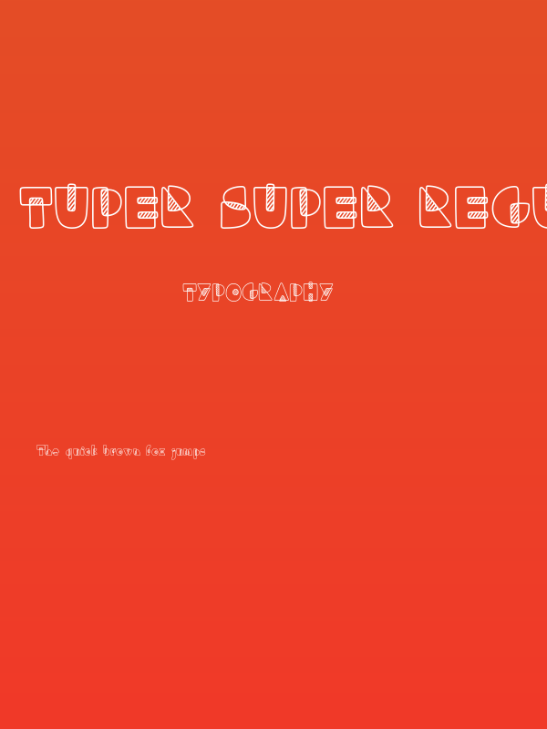 Tuper Super Regular Poster