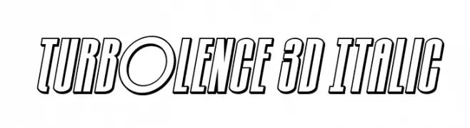 Turb0lence 3D Italic  تنزيل الخطوط
