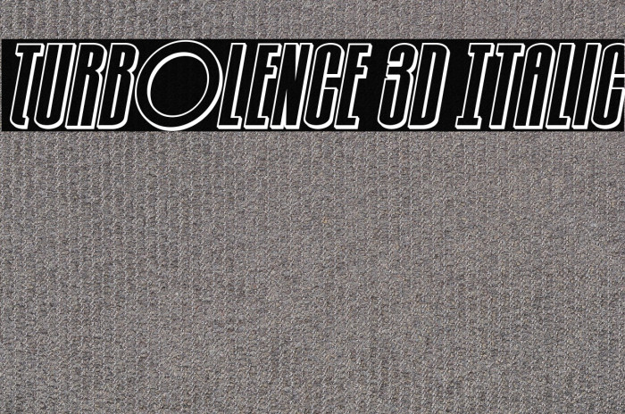Turb0lence 3D Italic Example 1