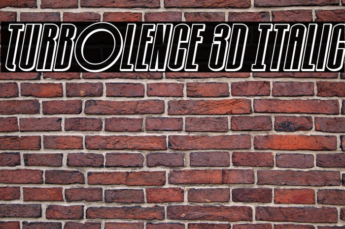 Turb0lence 3D Italic Example 3