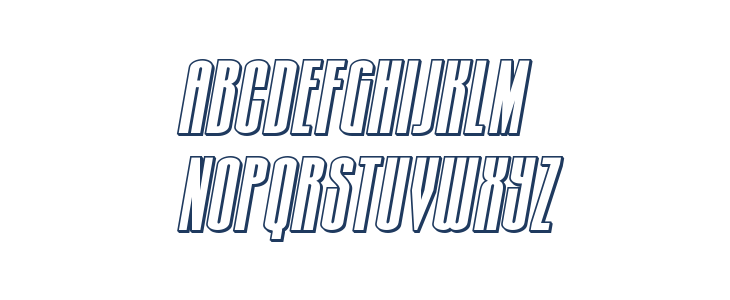 Turb0lence 3D Italic Lowercase