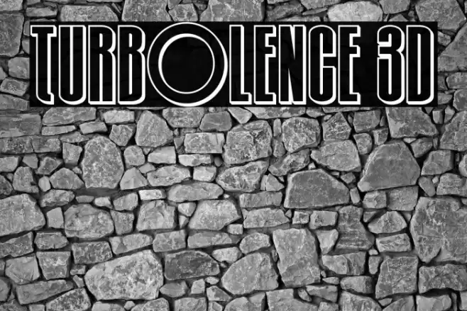 Turb0lence 3D Font examples