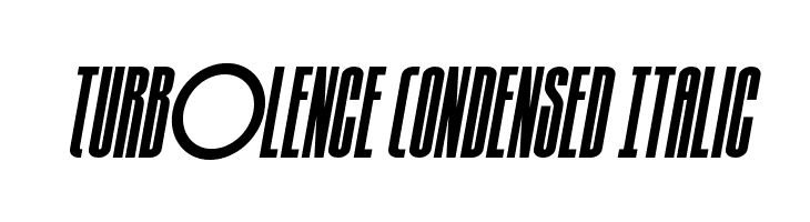 Turb0lence Condensed Italic  Fuentes Gratis Descargar