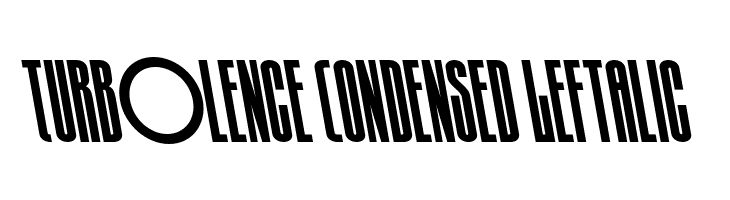 Turb0lence Condensed Leftalic  font caratteri gratis