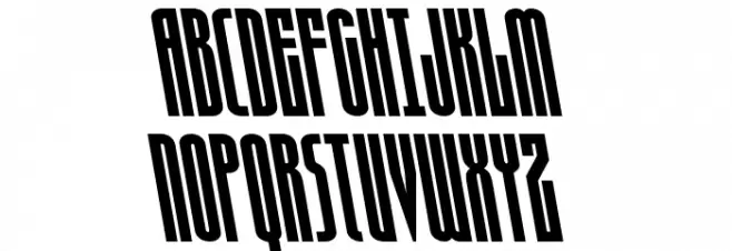 Turb0lence Condensed Leftalic फ़ॉन्ट अपरकेस