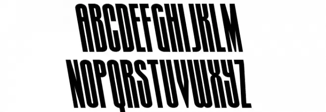 Turb0lence Condensed Leftalic خط أحرف صغيرة