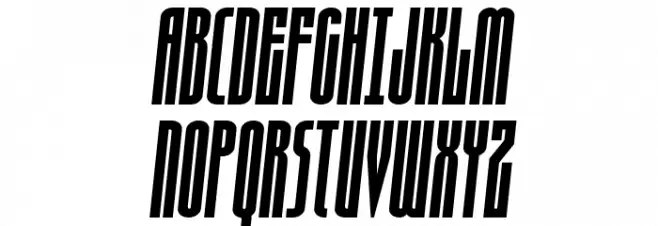 Turb0lence Condensed Semi-Ital Fonte MAIÚSCULAS