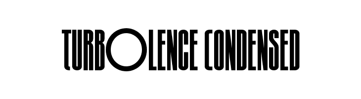Turb0lence Condensed  font caratteri gratis