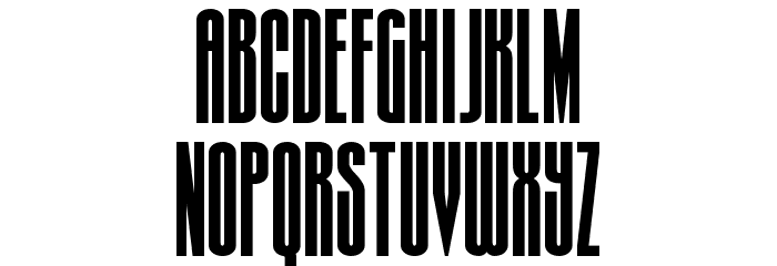 Turb0lence Condensed Font LOWERCASE