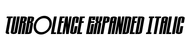Turb0lence Expanded Italic  Fuentes Gratis Descargar