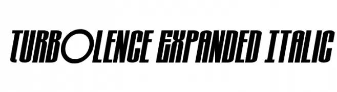 Turb0lence Expanded Italic  Fuentes Gratis Descargar