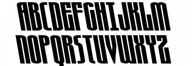 Turb0lence Expanded Leftalic Schriftart Groß
