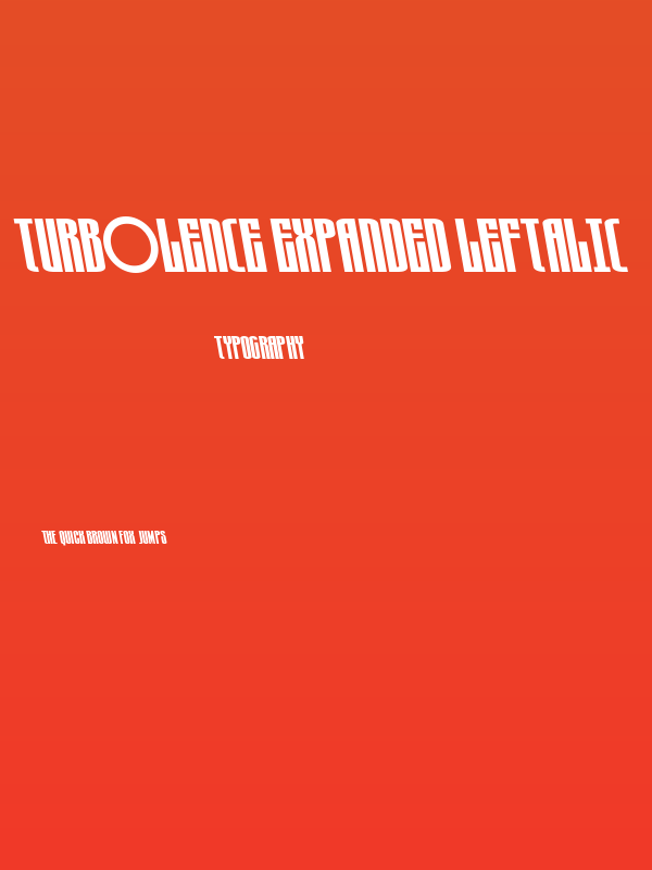 Turb0lence Expanded Leftalic Poster