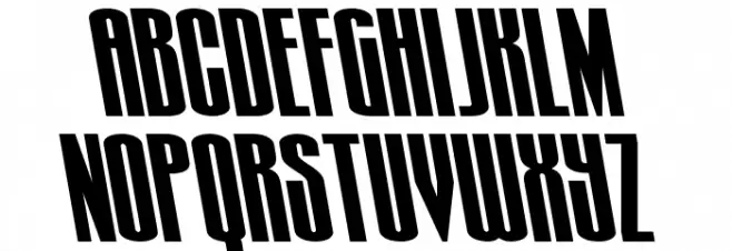 Turb0lence Expanded Leftalic Schriftart Kleinbuchstaben