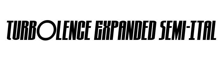 Turb0lence Expanded Semi-Ital  Скачать бесплатные шрифты