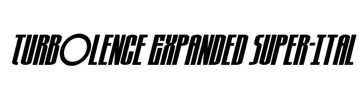 Turb0lence Expanded Super-Ital  les polices de caractères gratuit tlcharger