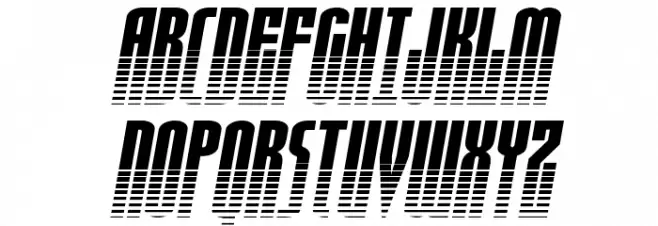 Turb0lence Halftone Italic Polices MAJUSCULES