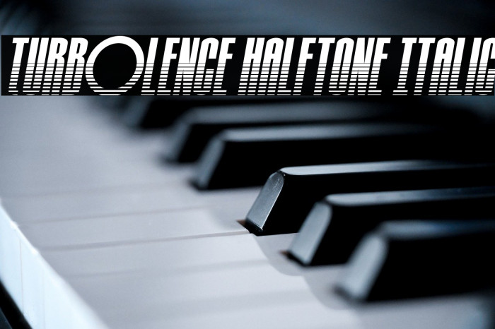 Turb0lence Halftone Italic Example 1