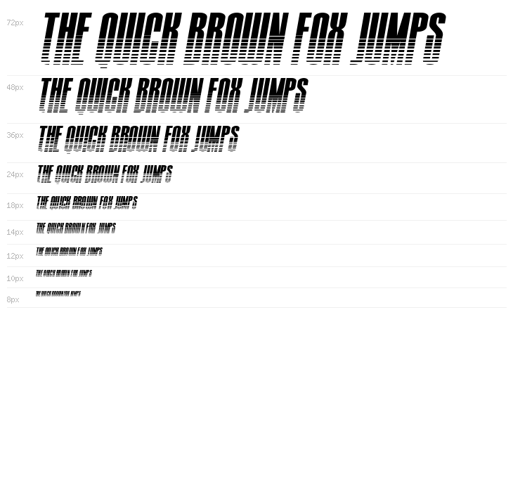 Turb0lence Halftone Italic Waterfall