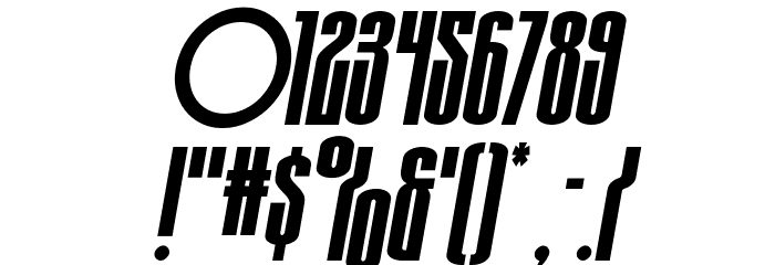 Turb0lence Italic Font OTHER CHARS