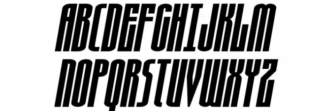 Turb0lence Italic Fonte MAIÚSCULAS