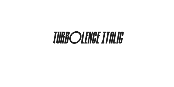 Turb0lence Italic Logo