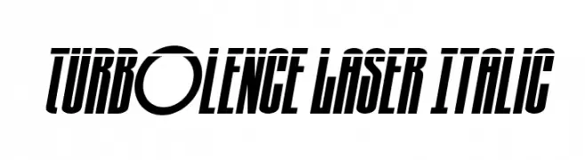 Turb0lence Laser Italic  les polices de caractères gratuit tlcharger