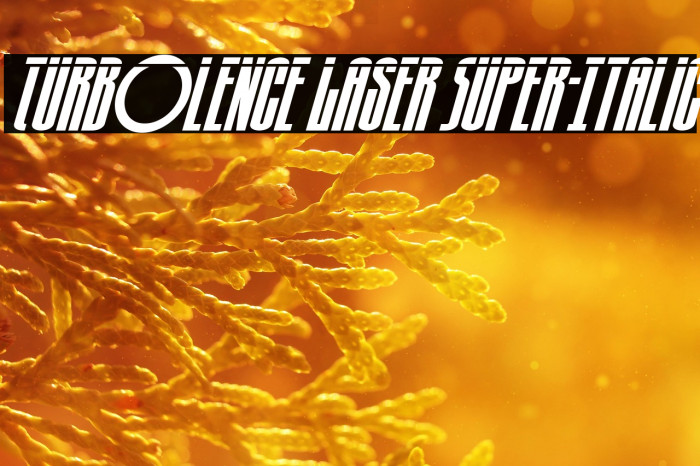 Turb0lence Laser Super-Italic Example 2