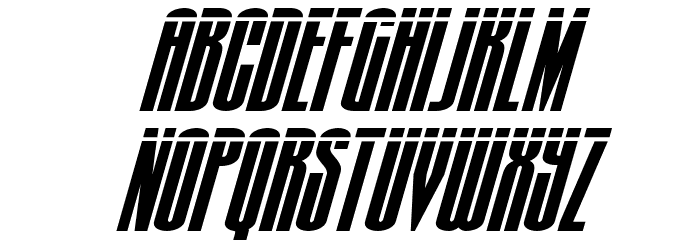 Turb0lence Laser Super-Italic Font LOWERCASE