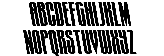 Turb0lence Leftalic Font LOWERCASE
