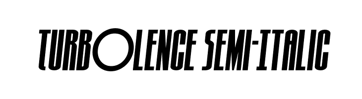 Turb0lence Semi-Italic  フリーフォントのダウンロード