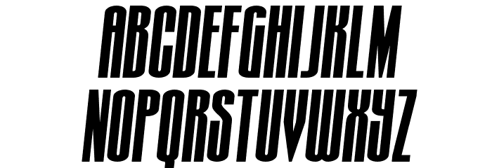 Turb0lence Semi-Italic Font LOWERCASE