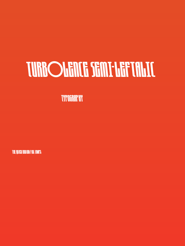 Turb0lence Semi-Leftalic Poster