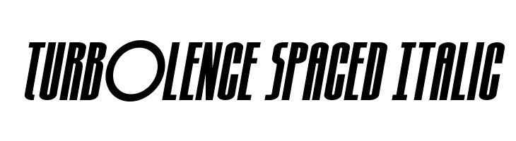 Turb0lence Spaced Italic  नि: शुल्क फ़ॉन्ट्स डाउनलोड