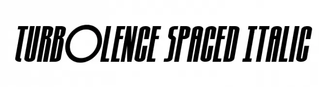 Turb0lence Spaced Italic  تنزيل الخطوط