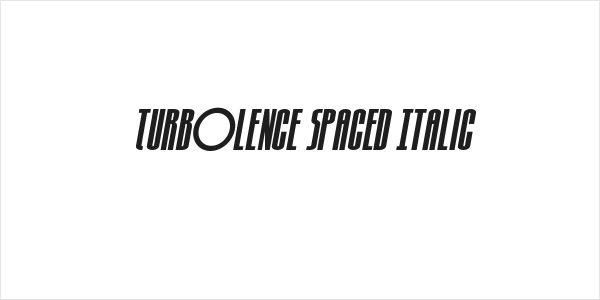 Turb0lence Spaced Italic Logo